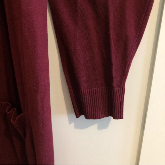 CLEO Burgundy Cardigan or Sweater NWT - Picture 5 of 9